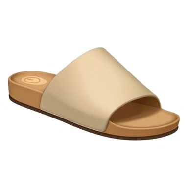 open toe male light tan slide sticker