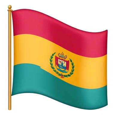bandera gitana ondeando, vibrant colors sticker