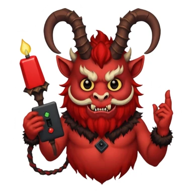 Christmas Krampus sticker