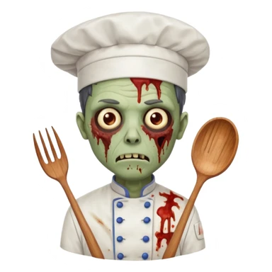  zombi man chef sticker