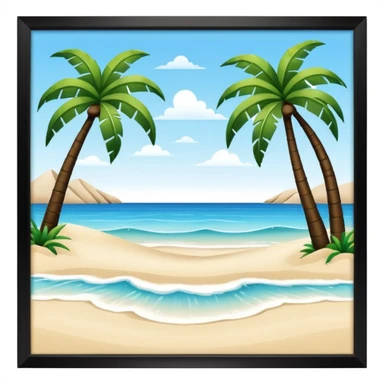 playa paisaje sticker