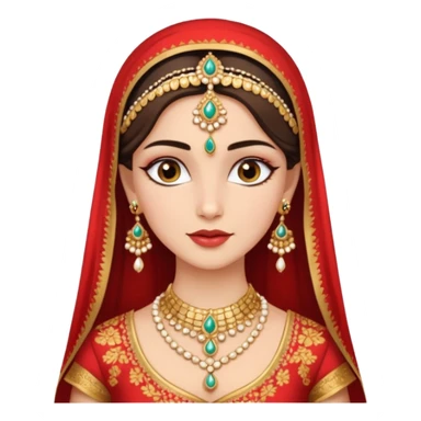 Indian wedding for a white petite lady sticker