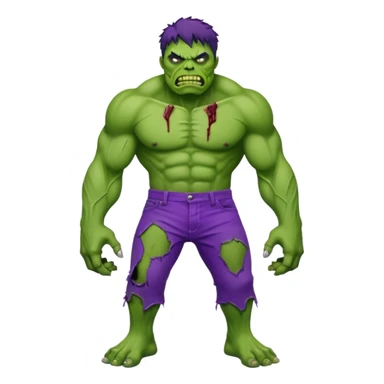 Zombie hulk sticker