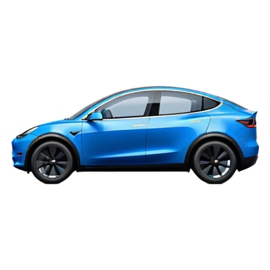 Tesla Model Y - Tesla (Model Year: 2022) (Iconic colour: Blue) sticker