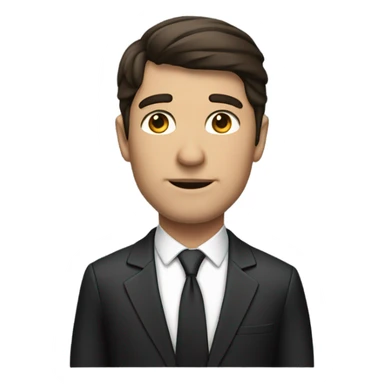 Lawyer man brunette sticker