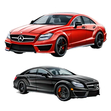 Mercedes CLS 63 AMG black sticker