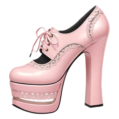 pastel pink Lolita shoes sticker