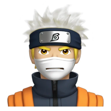Naruto qui embrasse san goku sticker