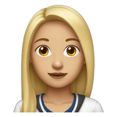 high school girl sticker