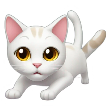 the cat on the mat does exercises sticker