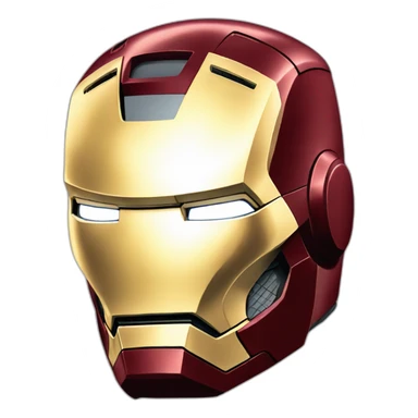up shot of iron man  sticker