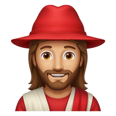 Jesus in a maga hat sticker