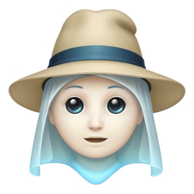 soul ghost with hat  sticker