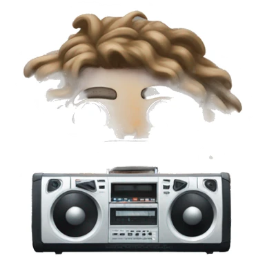 Lloyd dabbler holding a boombox sticker