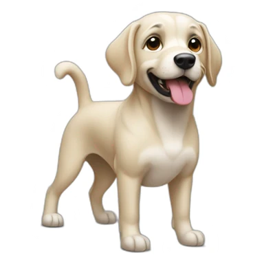 Chien sur une tour sticker