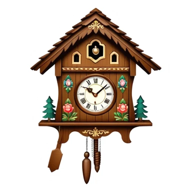 Cuckoo clock sticker