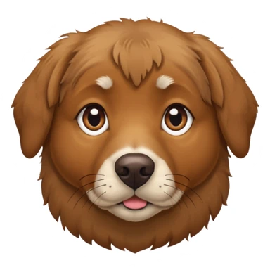 brown old lab dog sticker
