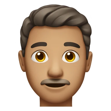 man with acne sticker