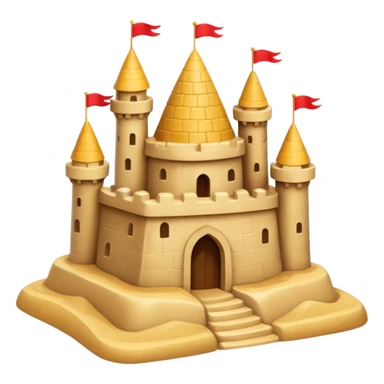 sandcastle very simple sticker