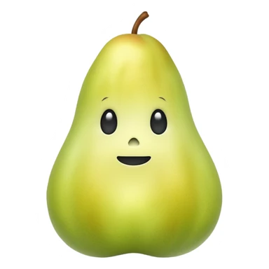 A pear ghost  sticker