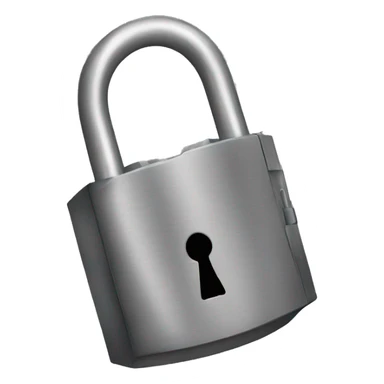 lock in the shape of a grage sticker