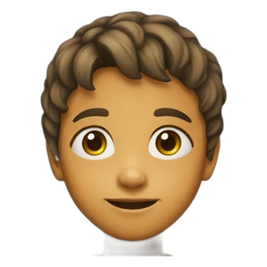 young child emoji face sticker
