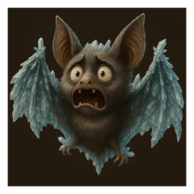 Эта же летучая мышь крылья от Na2CO3 постепенно кристализуются sticker