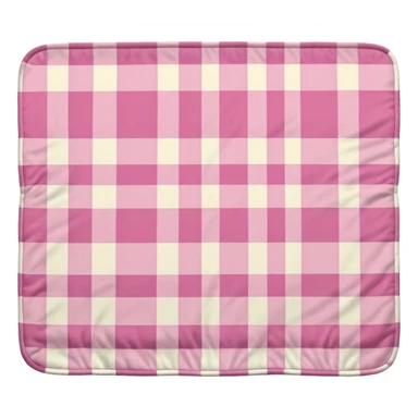 Light Pink Plaid Blanket sticker