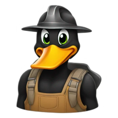 daffy duck builder sticker