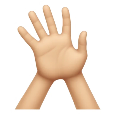 blob spreading both hands forward sticker