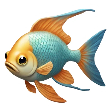 a fish painting  sticker