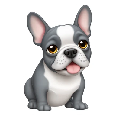 Grey frenchie sticker