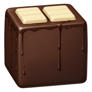 a chocolate network with lines between chocolate sticker