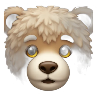warm and fuzzy bear emoji sticker