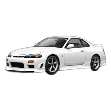 Nissan Silvia S15 white sticker