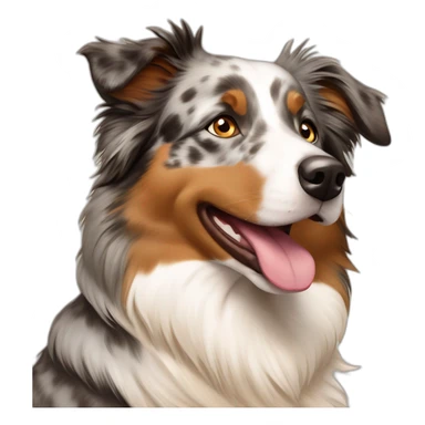 Australian Shepherd hellbraun und beige gefleckt sticker