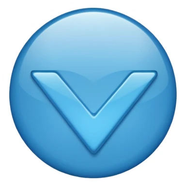 Blue verification checkmark emoji. sticker