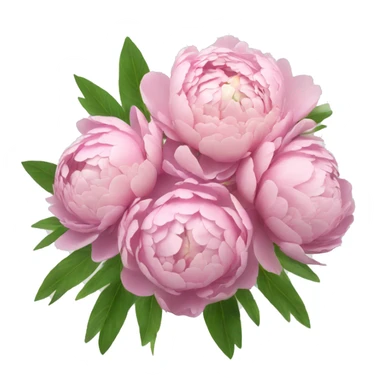 peonie flowers in a bouquet  sticker