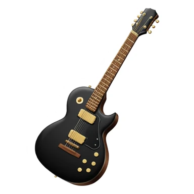guitarra preta emoji sticker