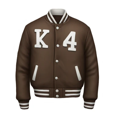 Varsity jacket without human sticker