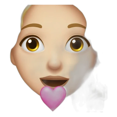 Blonde girl sending kisses sticker