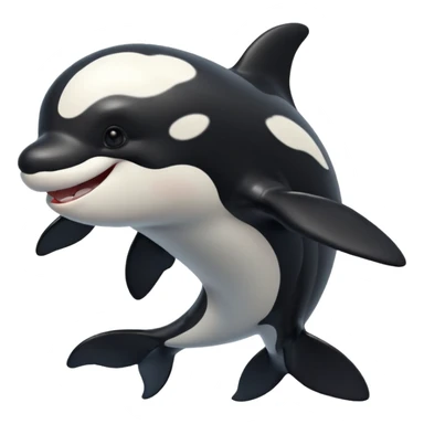 freindly orca emoji sticker