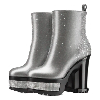 Swarovski platform boots sticker