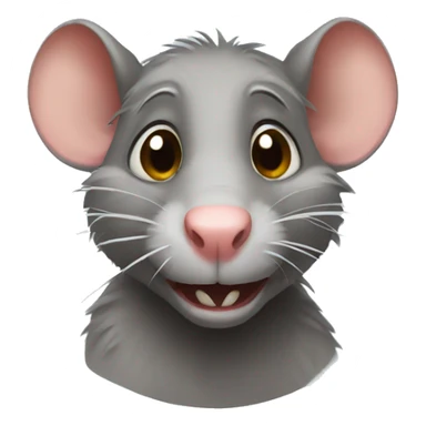 Ugly rat sticker