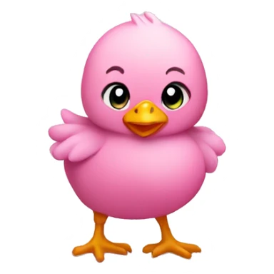 Pink baby chicken  sticker