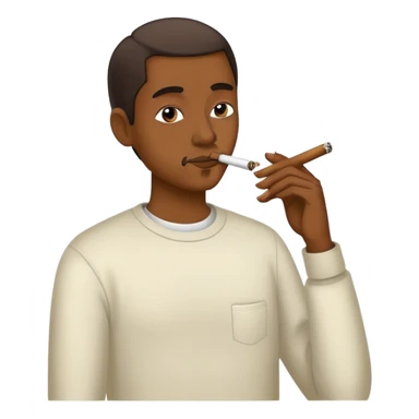 Smoking a blunt sticker