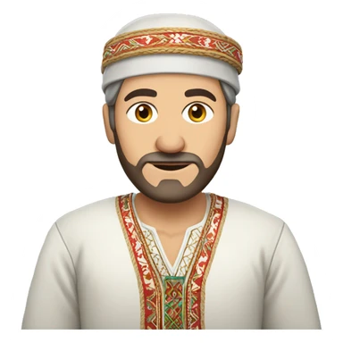 Bosnian man in traditional folk clothing  sticker