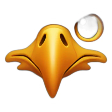 Eagle With only orange and white head sticker