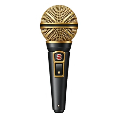 singer stage microphone sticker