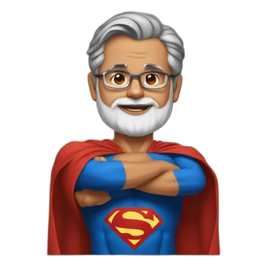 Superman modi ji sticker